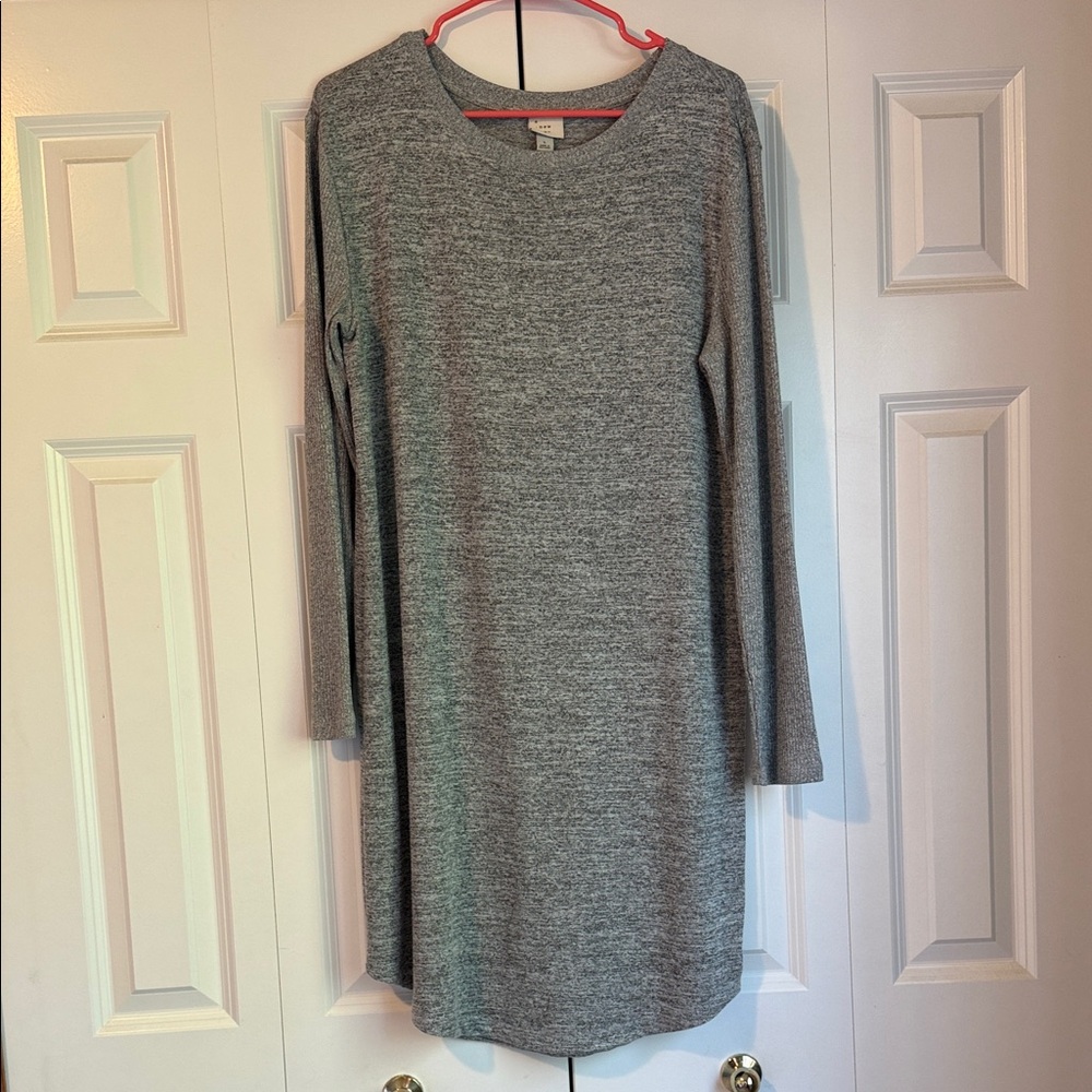 a new day Heather Gray Long Sleeve Dress